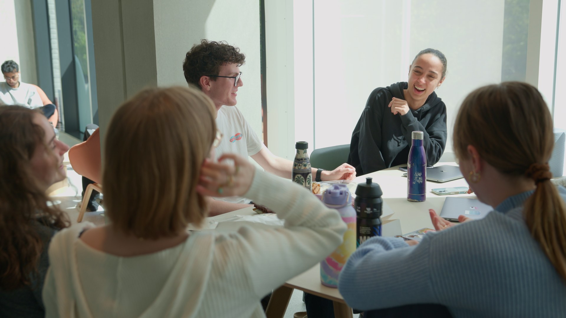 A workshop set up so the conversation would happen on its own.